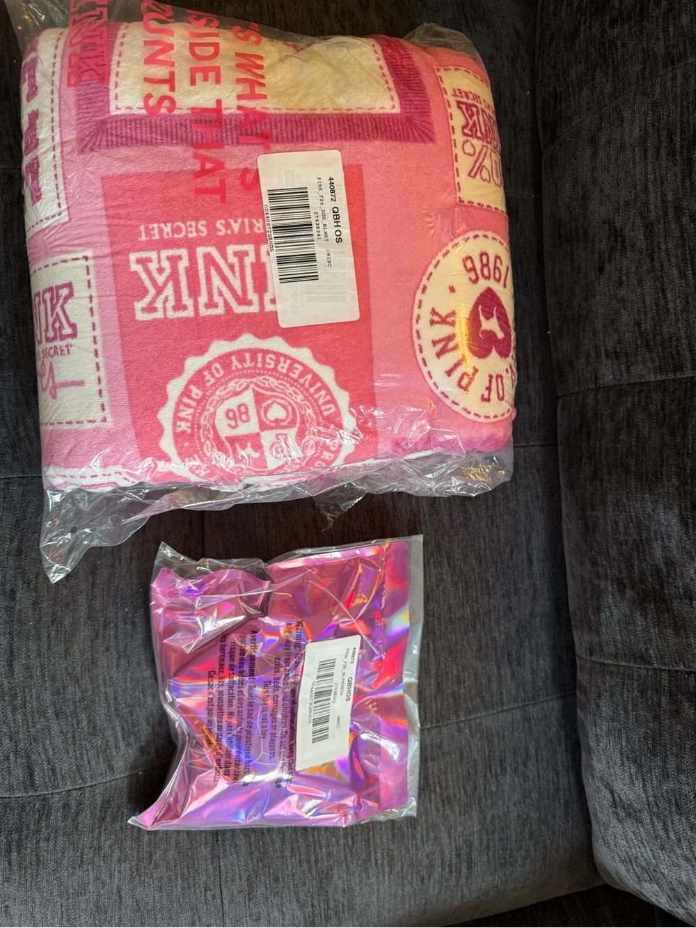PINK Friday Mystery Mini Dog + Cozy Plush Blanket